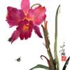 Chinese-Painting_flower_orchid_bees_