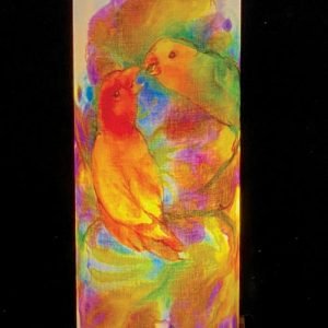 Lighting Art Lamp_hand-painted_love-birds